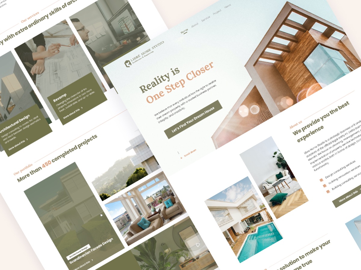 Libre Landing Page interface